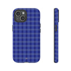 Navy Blue Gingham Phone Case - Halo Collective