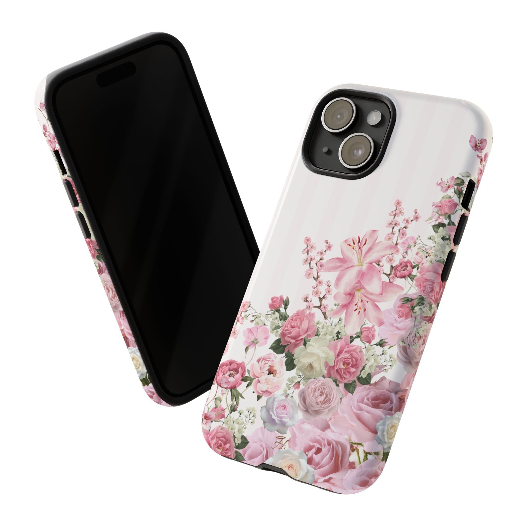 Pink & White Floral Climb Phone Case