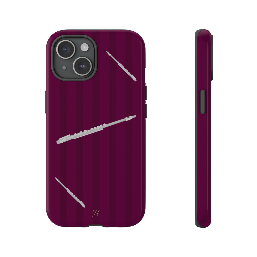 Flute Dark Magenta Phone Case - Halo Collective
