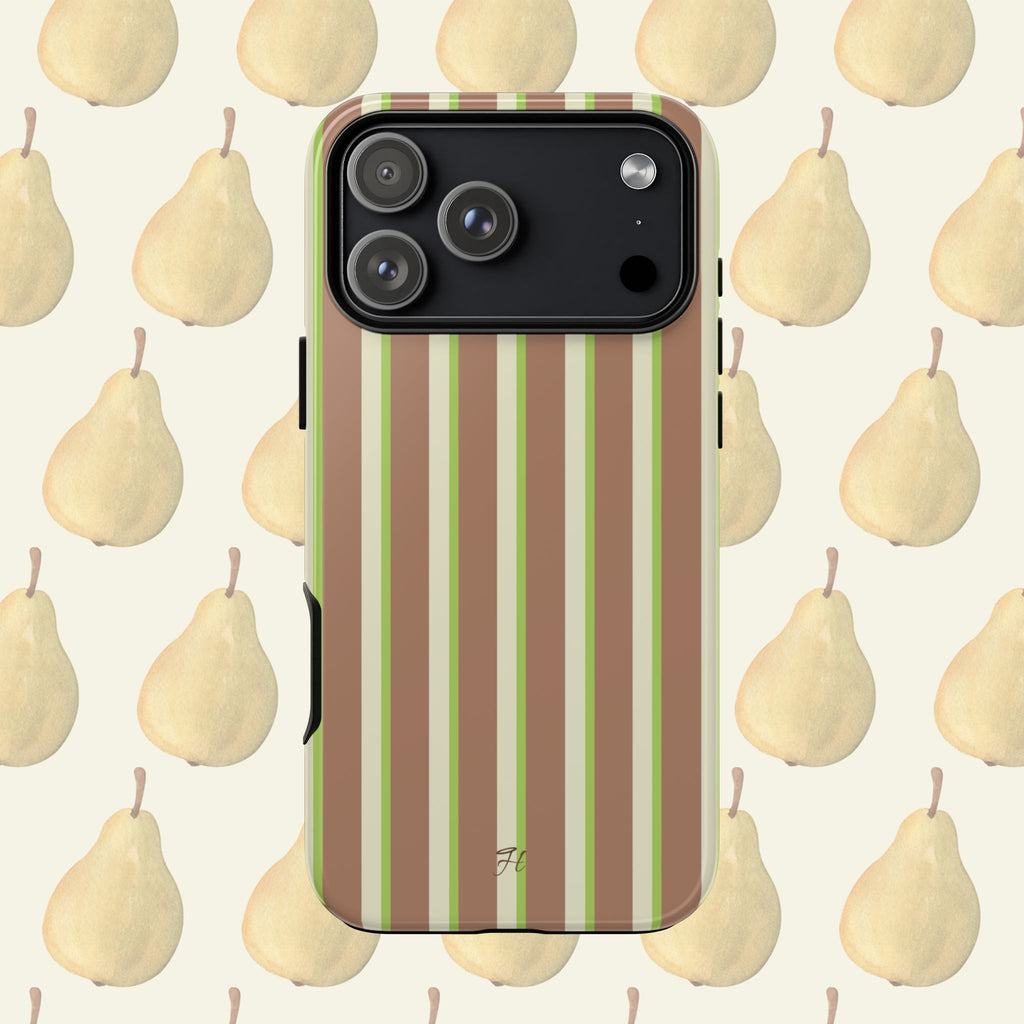 Pear Double Stripe Phone Case