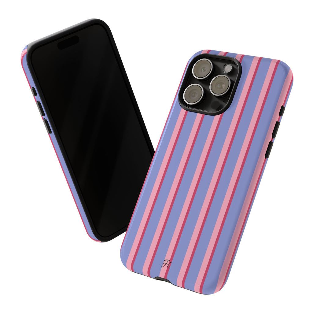 Berry Double Stripe Phone Case