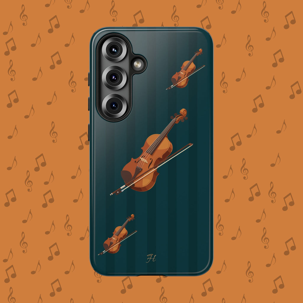 Violin Dark Teal Phone Case - Halo Collective