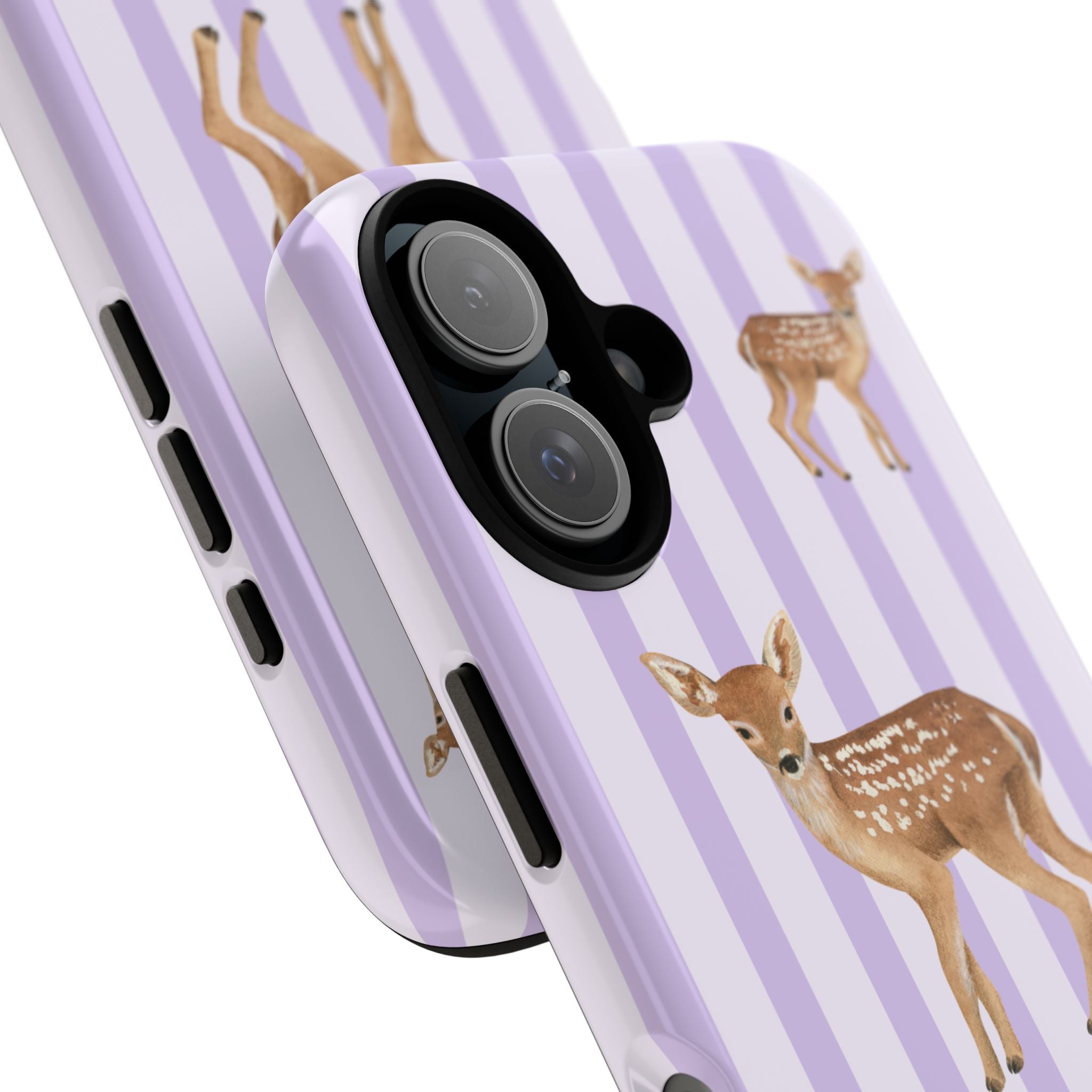 Deer Phone Case | Lavender Stripes - Halo Collective