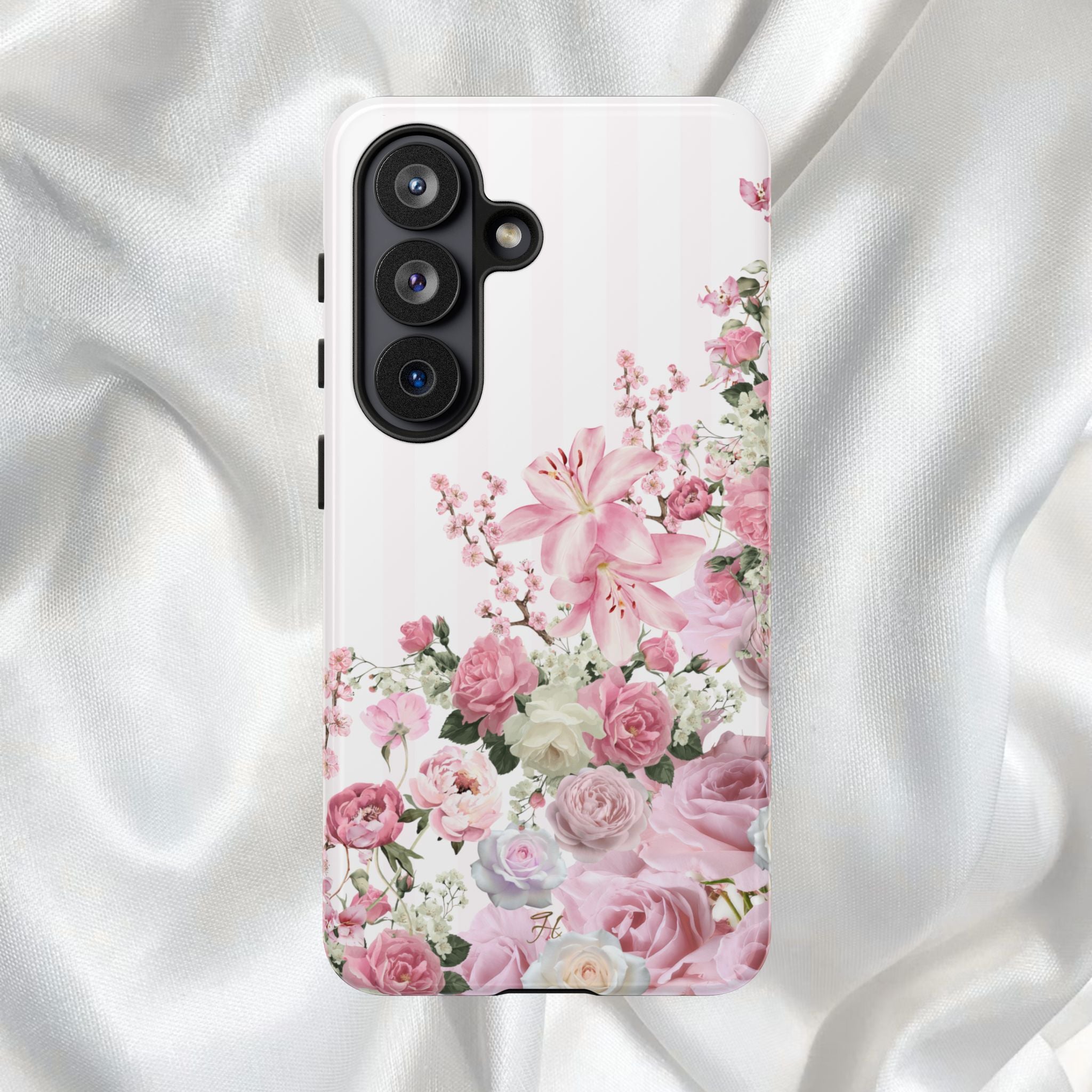 Pink & White Floral Climb Phone Case