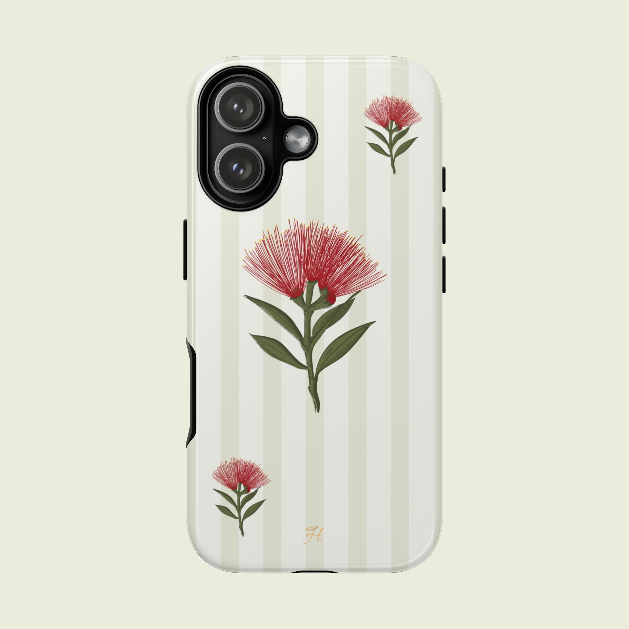 Pōhutukawa Green Phone Case - Halo Collective