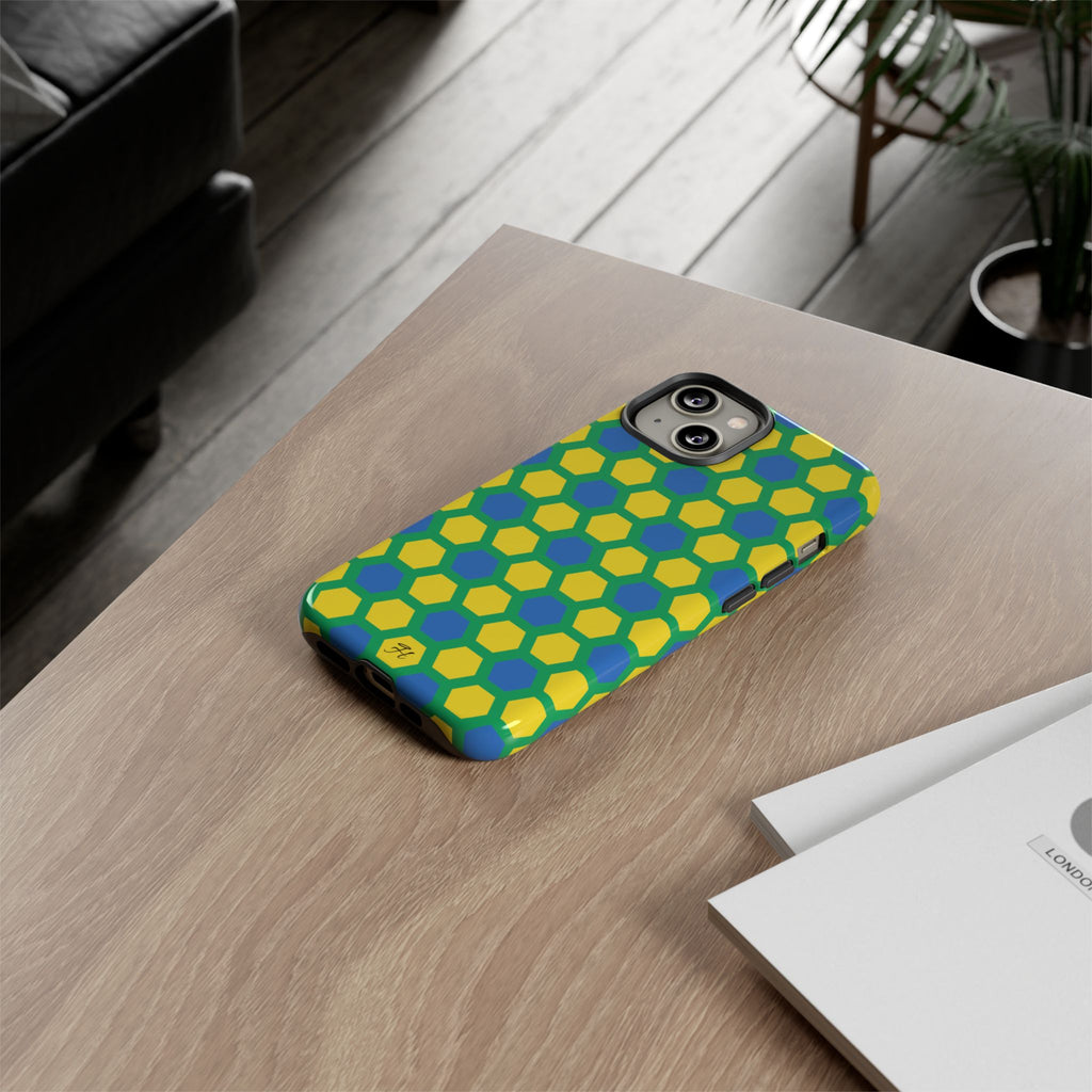 Peacock Hex Phone Case