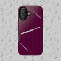 Flute Dark Magenta Phone Case - Halo Collective