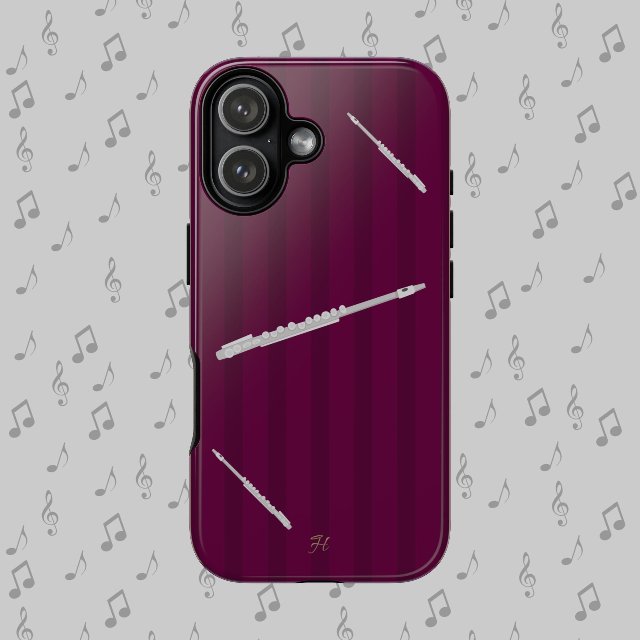 Flute Dark Magenta Phone Case - Halo Collective