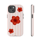 Hibiscus Red Phone Case - Halo Collective