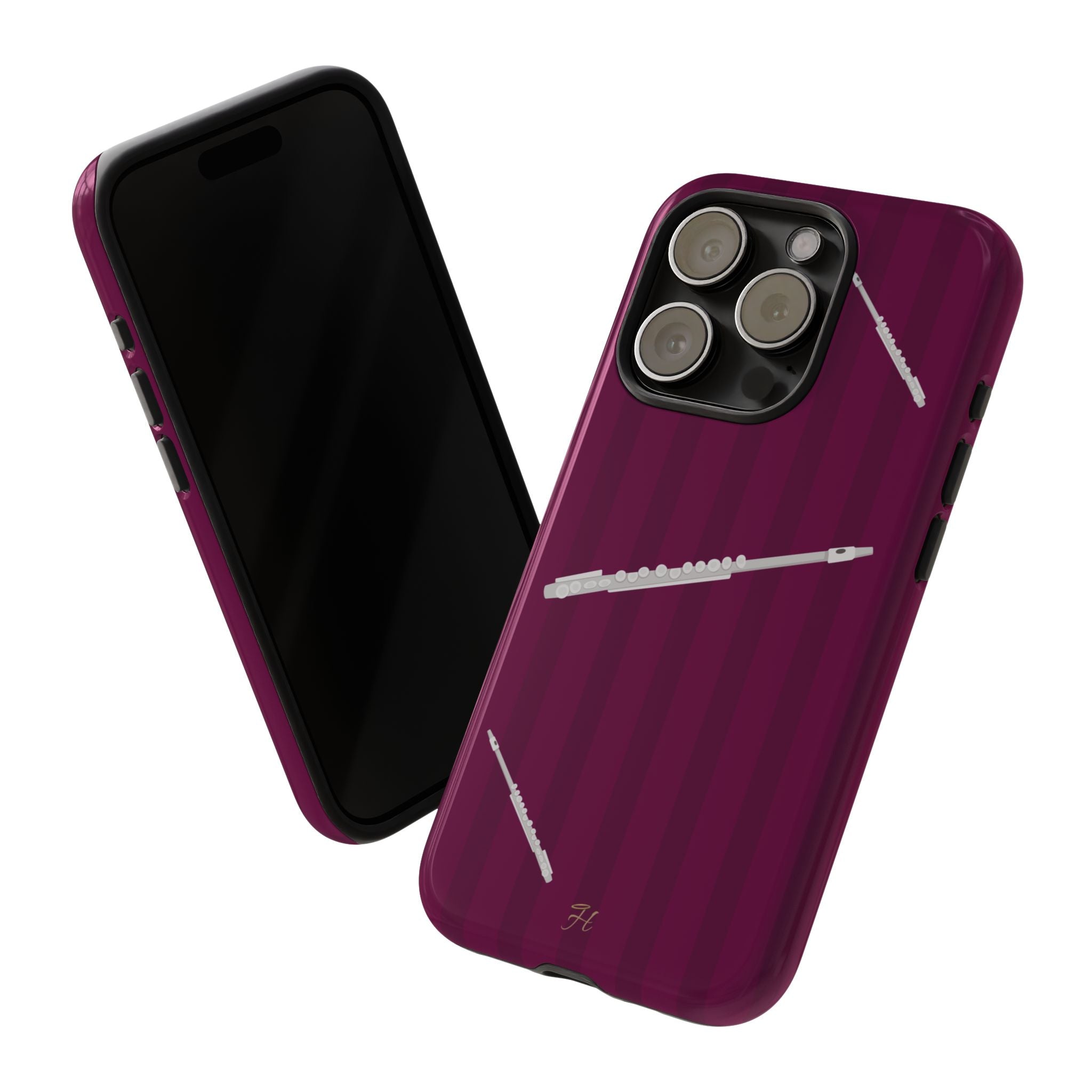 Flute Dark Magenta Phone Case - Halo Collective
