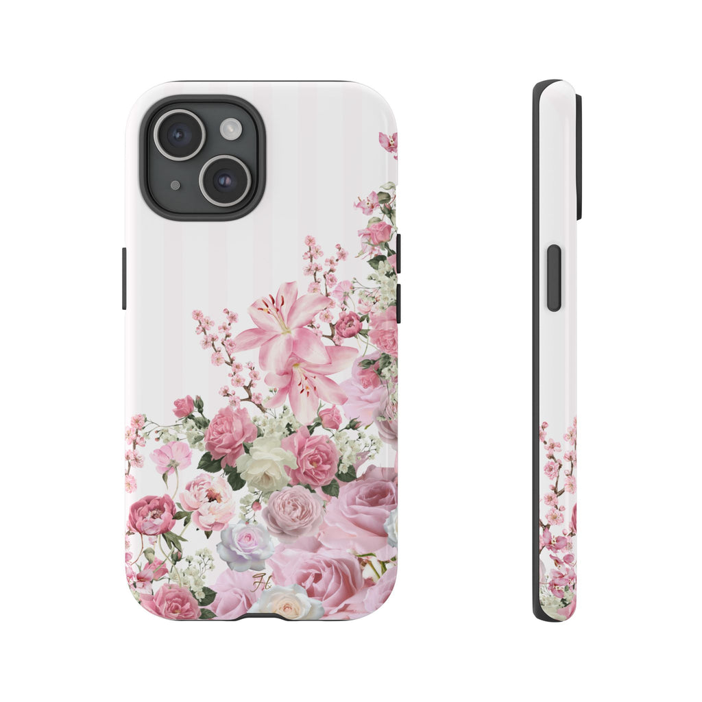 Pink & White Floral Climb Phone Case