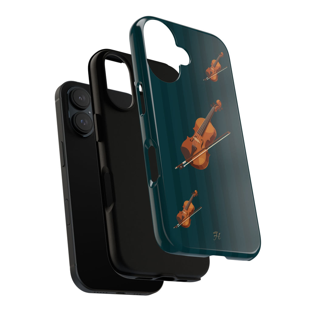 Violin Dark Teal Phone Case - Halo Collective