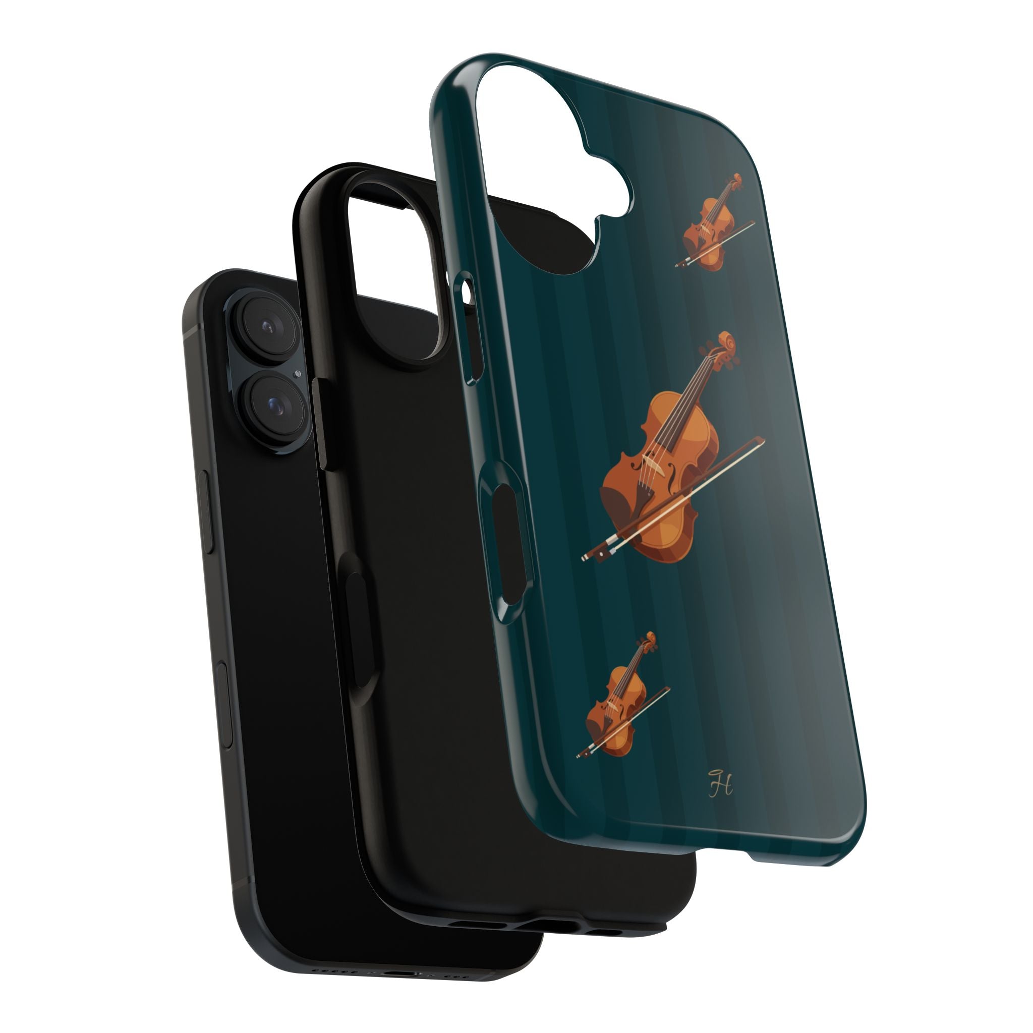 Violin Dark Teal Phone Case - Halo Collective