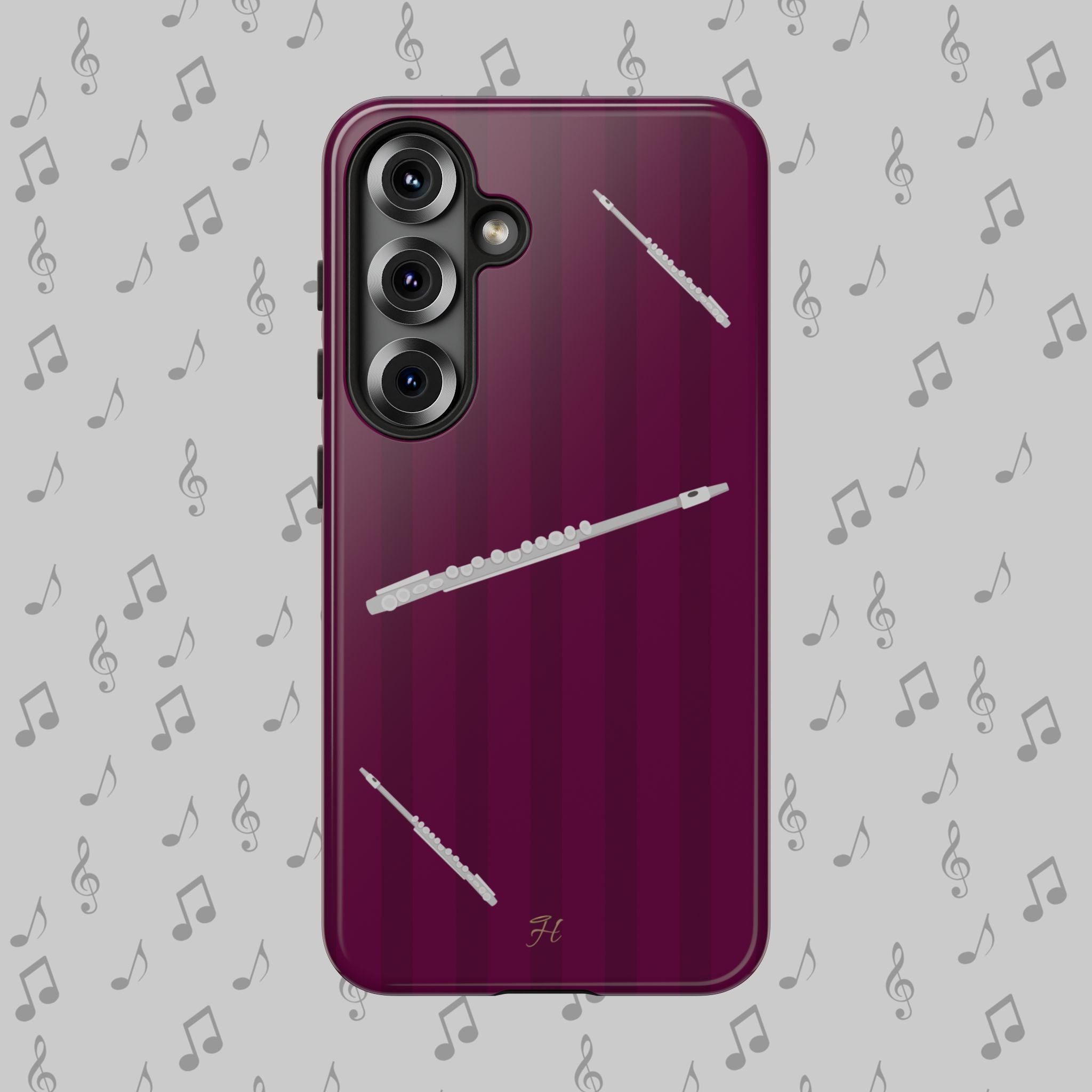 Flute Dark Magenta Phone Case - Halo Collective